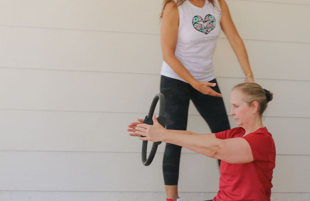 Classical Pilates rehabilitation work on the reformer